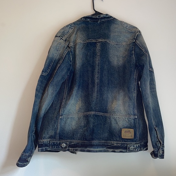 Veikeno jean jacket. Distressed denim. - Picture 4 of 4
